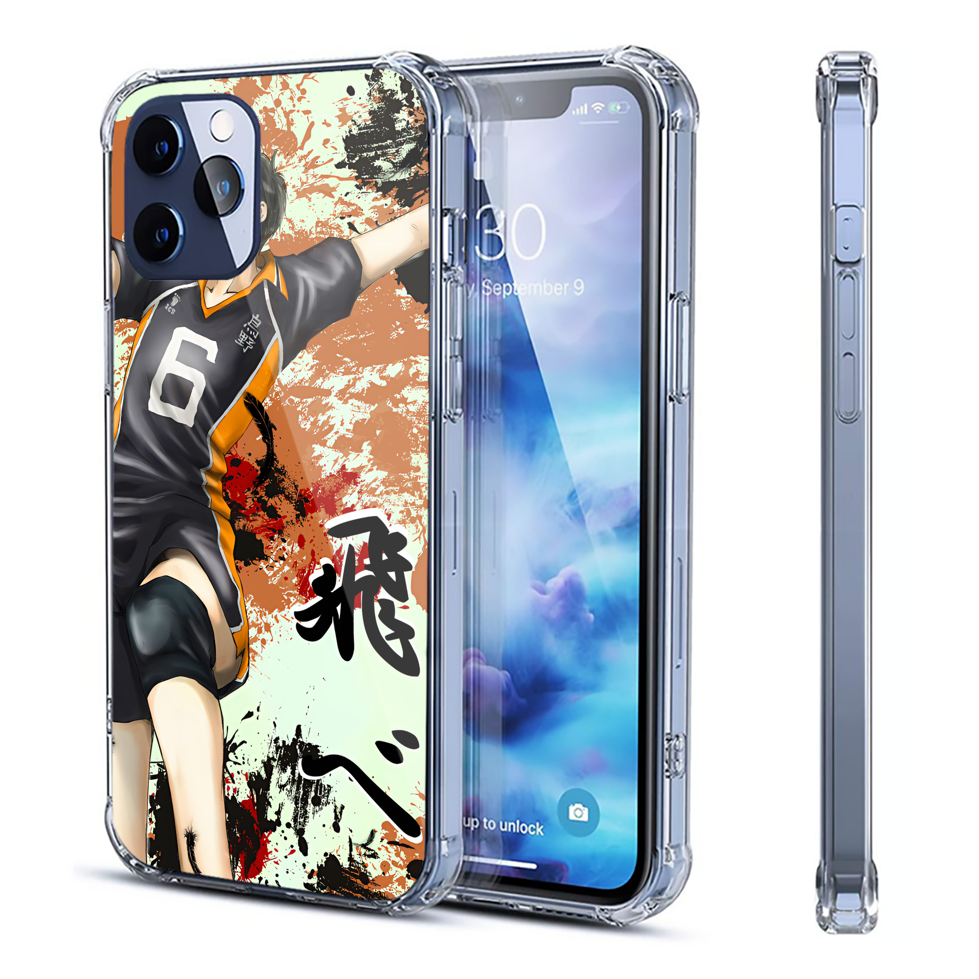 （画像用） ハイキュー!! Haikyu!! 【iPhone 12シリーズ対応】透明スマホケース（クリアソフトケース）